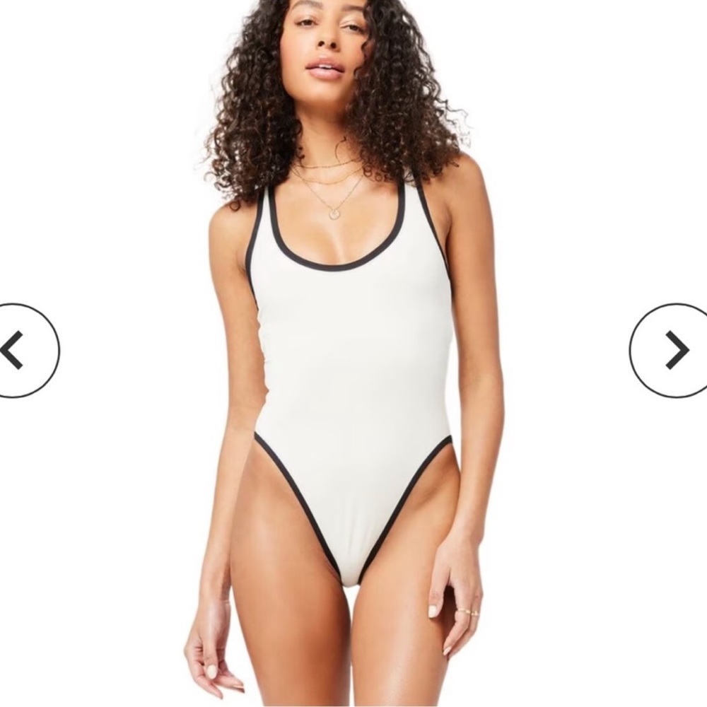L*Space Ebony White and Black One Piece